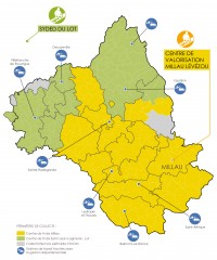 Carte des collectes sélectives et des stations de transit