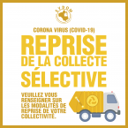 INFO COVID-19 / Reprise de la collecte sélective