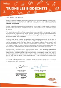 Courrier à destination des habitants de Rodez Agglomération 